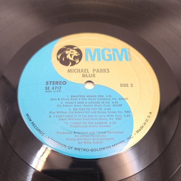Michael Parks Blue Vinyl Record 1970 - Picture 6 of 6